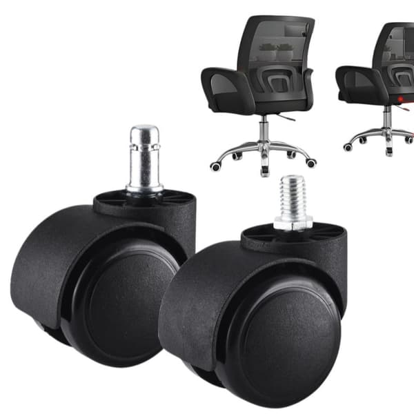 5 stk 2 tommers lydløse kontorstolhjul kraftige svingbare P M8 2inch 5PCS B