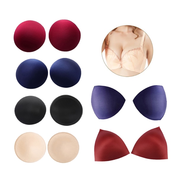 Baddräkt Vaddering Inserts Foam Triangel Sponge Pads Bröst BH White Triangle