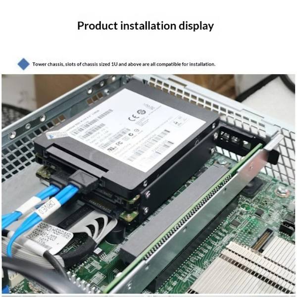 Stationär datorfodral SSD HDD Universal hårddiskfack PCI-kort A2