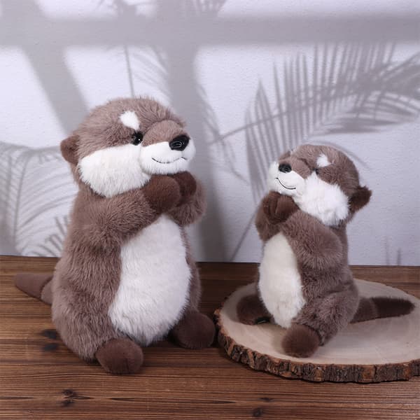 e Lazy Otter Animal Plyslegetøj Sovende Dukke Børnefødselsdag A3