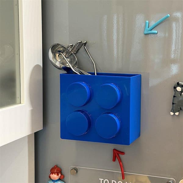 Magnetisk Väggmonterad Smal Kant Kök Sugrör Plastfolie Förvaring A3