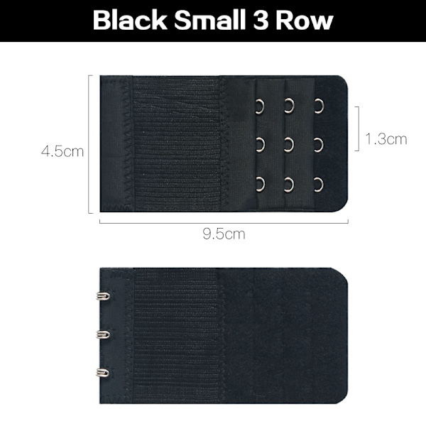 Kvinder BH Extenders Strap Extenders Spænder Elastic Extender Br 27(B 3R3H black)