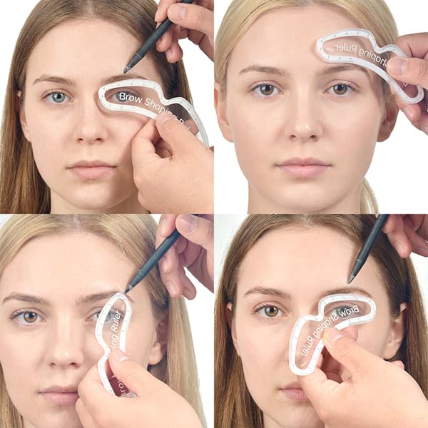 Microblading Brynkartleggingslinjal Rask Brynforming Design Mål