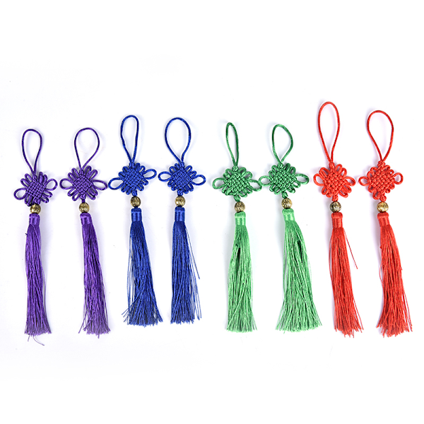 2 st  Knut Jubilant Tassel Heminredning Hänge DIY Hantverk Tas Red