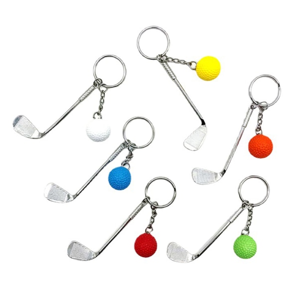 Nyckelring för golfboll i toppklass Nyckelring för bil Nyckelring F White