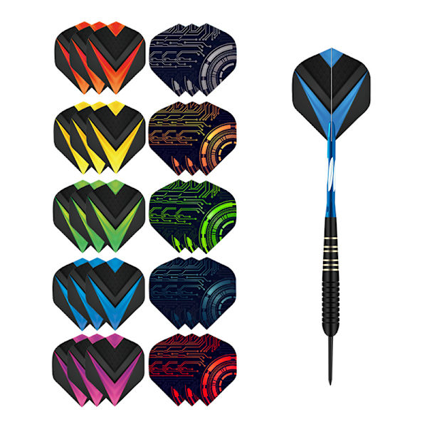 30 Stk/sæt Professionel Dart Flights Dart Wing Plast 30pcs E