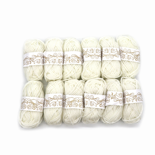 12st boll handgjorda stickgarn ull linje mjuk tjocklek linje Black