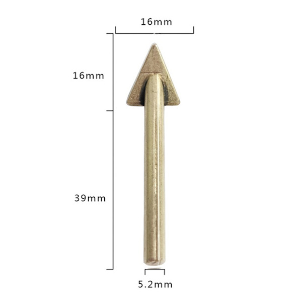 1 stk Auto Bumper Svejsespids Erstatningsspids Til 80 Watt jern 16mm