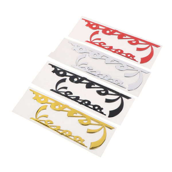 Emblem-klistremerke 3-dimensjonalt dekal for Vespa GTS300 GTV125 200 Red