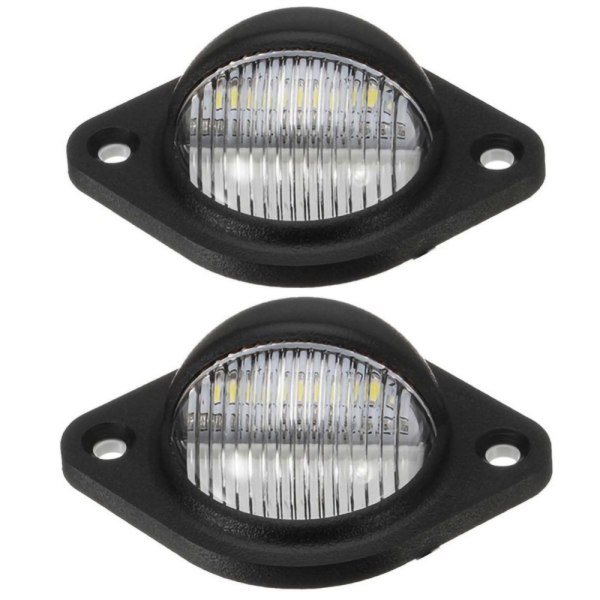 1kpl 12V LED-numerokilpi Valaisin pyöreä LED-rekisterikilpi
