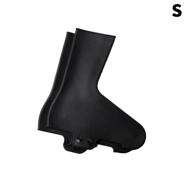 Vattentäta cykelskoskydd Högelastiskt silikon cykelkläder Black S