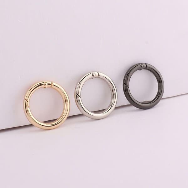 Justerbar väskaxelrem metallspänne för Evelyne Single S Gold O ring