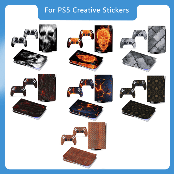 For PS5 Game Console Series European And Style Skin Stickers C A17