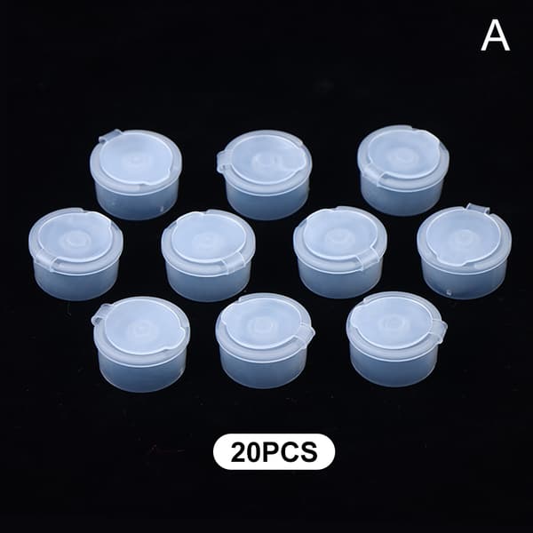 Passar för 20 mm 20 st plastflaskadapter med hål klar Cos A