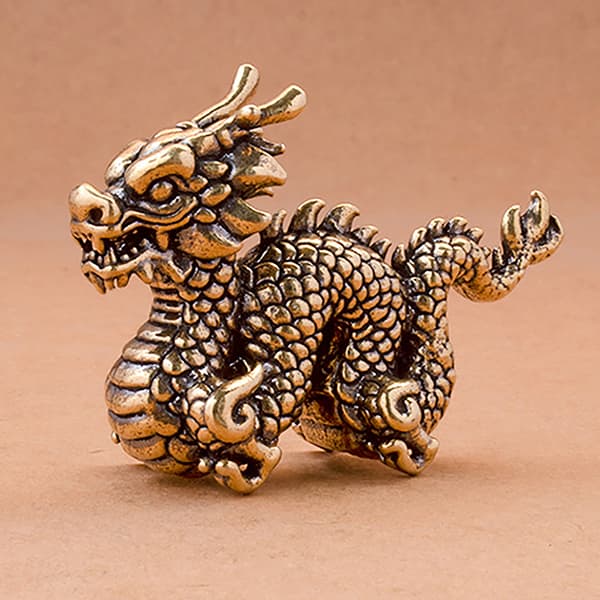 Zodiak Drakprydnad Hantverk Figur Djur Drake Staty Figu A3