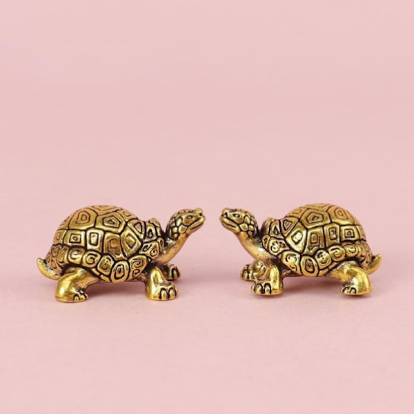 Skildpaddefigur i rent kobber A2