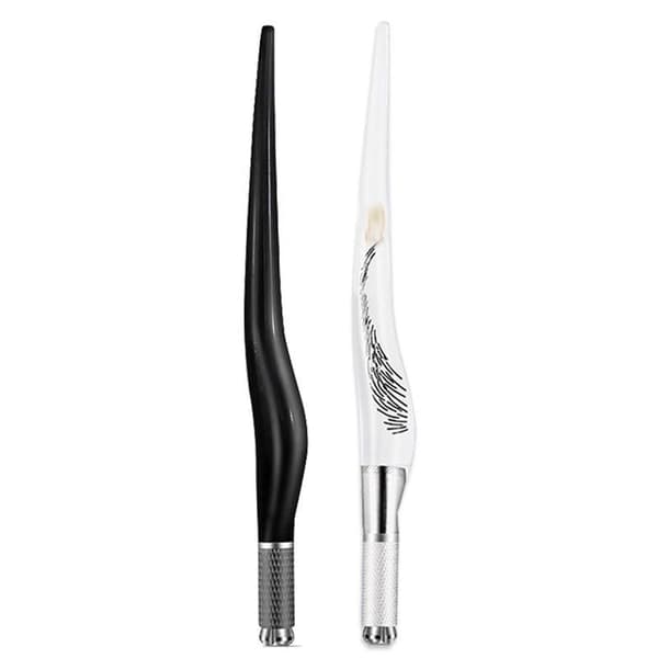 1kpl Microblading kestopigmentointi kulmakarvojen manuaalinen kynänpidike Black