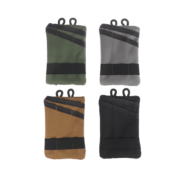 Mini EDC-veske, diverseveske, multifunksjonell oppbevaringsveske Brown