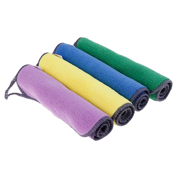 Imuva Mikrokuitu Pyyhe Auto Koti Keittiö Koralli Sametti Pesu Purple-gray