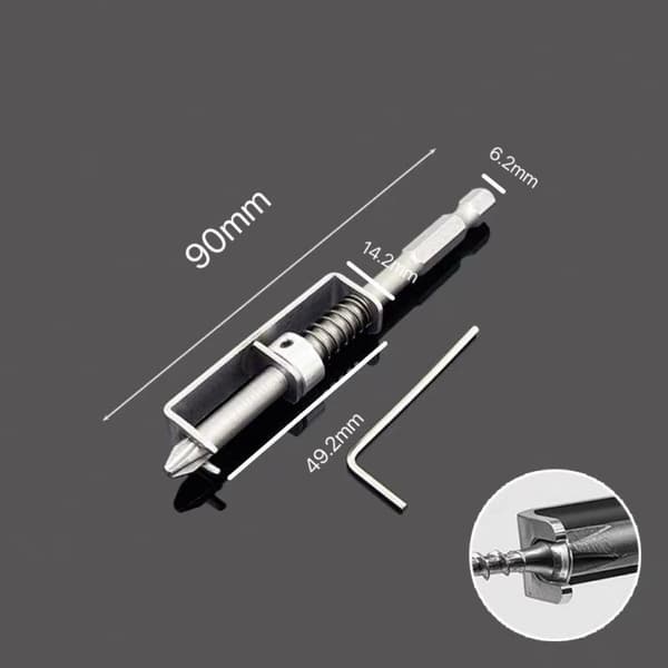 Fjäderbelastad skruvhållare borr Anti Drop Bit Fixing Clamp A2