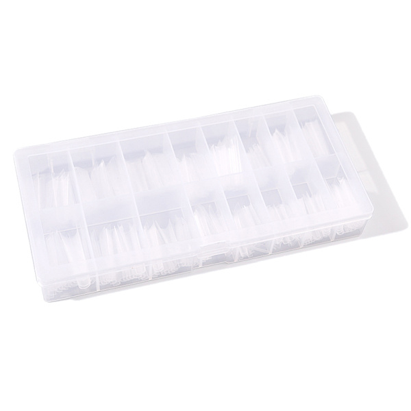 320 st/låda Sandwich Dual Nail Forms Extensions Dual Forms Coffi