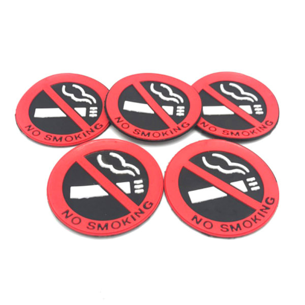 1/5 st No Car Stickers Styling Round Red Sign Vinyl Sticker Us 1pc