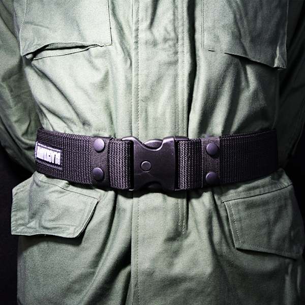 125 cm New Army Style kampbelter Quick Release Taktisk Belte F Black