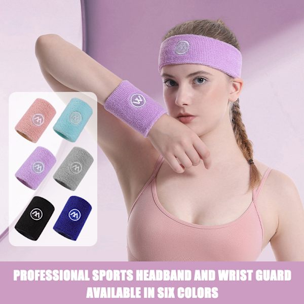 Ett par Handduk Handledsskydd Svettabsorberande Handduk Handledsskydd Ba pink a pair