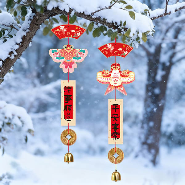 Uudenvuoden tuulikello-koristeet A2