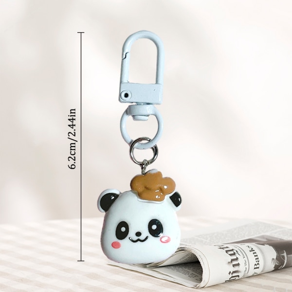 Coffee Panda avaimenperä leipäcroissantteja nukkeriipus avaimenperä C C