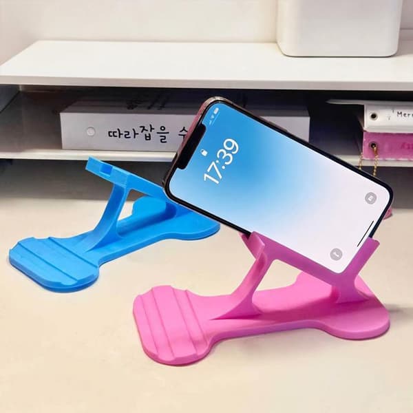 Lettvekts telefonstativ i plast, stabil base for hjemmekontor A1