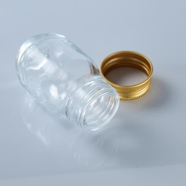 1 kpl 30 ml pieni lasipullo kannella lääkepullo jauheet Ca Silver