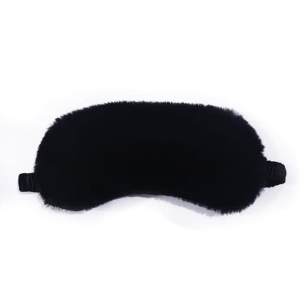 Sovmask Sovögonbindel Mjuk Plysch Ögonmasker för Tu White 1pc