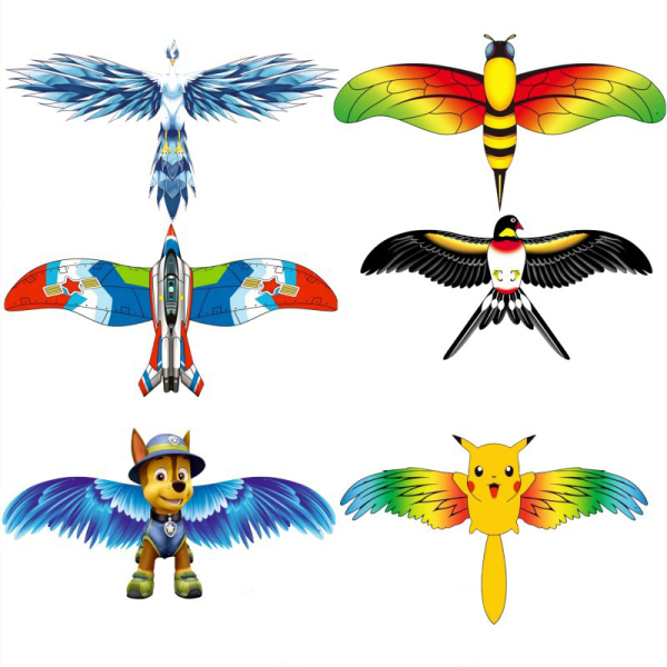 Ny Dynamic Kite Håndholdt Kite Plastic Kite børnedrage Win A4