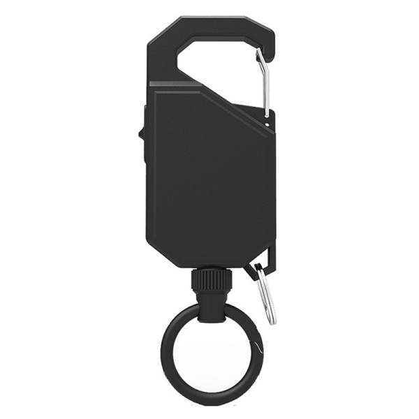 1 Stk Anti-Theft Metal Let at trække Spænde Reb Elastic Keychain 1
