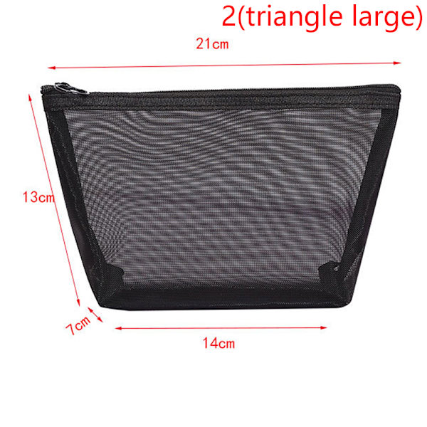 Mesh - case organizer säilytyspussi vetoketjullinen hygieniatarvike Travel 2(triangle large)