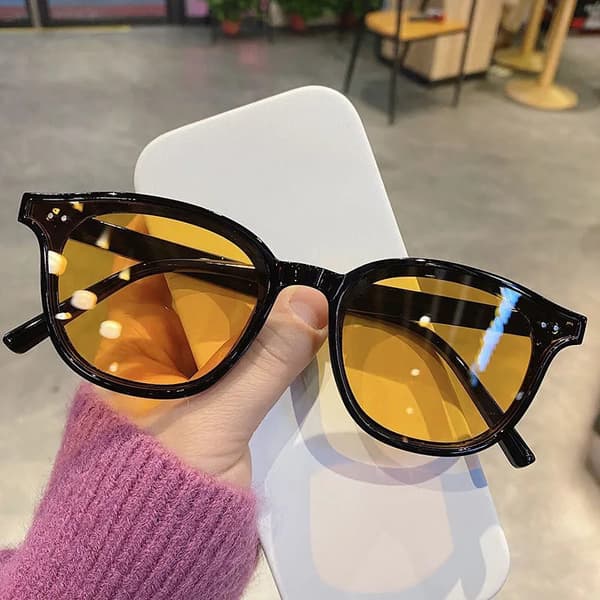 Gradient Eyeglasses Lady UV Protection Shade Solbriller Dame B A5