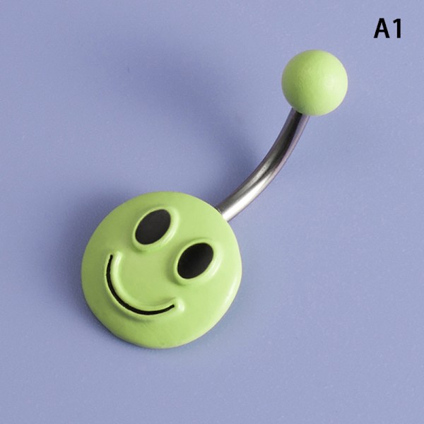 Roliga navelringar i rostfritt stål Creative Navel Nail Pi A2