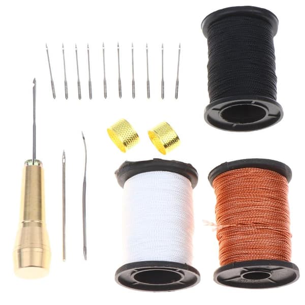 20 kpl/setti DIY-nahkaompelusarja nahkaompelupiippu kuparikahvalla 20Pcs