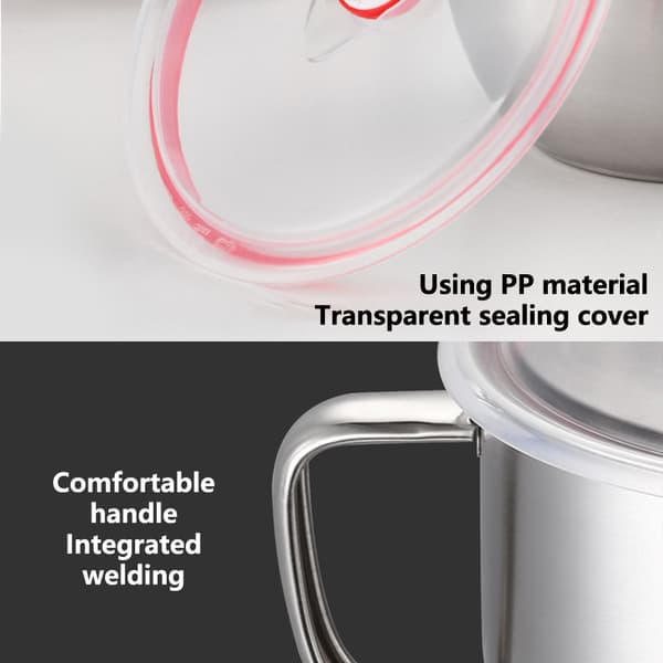 Fettseparator med lock och dubbel pipdesign B
