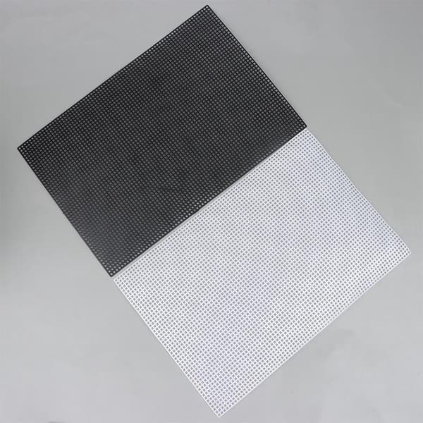2 STK Syning Plastik Lærredsplader Sort/Hvid Mesh Plader Til D White