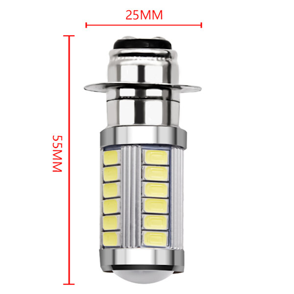 1X PX15D P15D 33 SMD H6M LED Ba20d 5630 33 LED Sumuvalo Lamppu