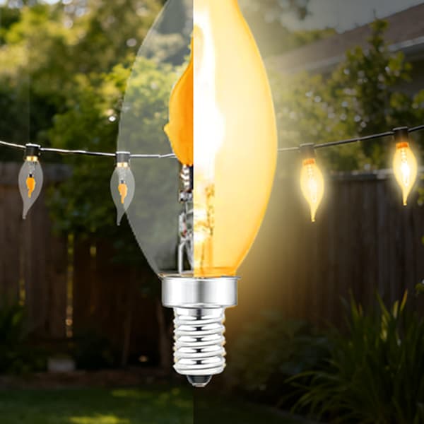 Välkkyvät liekkilamput E12/E14/E27 LED Välkkyvä liekki D A4