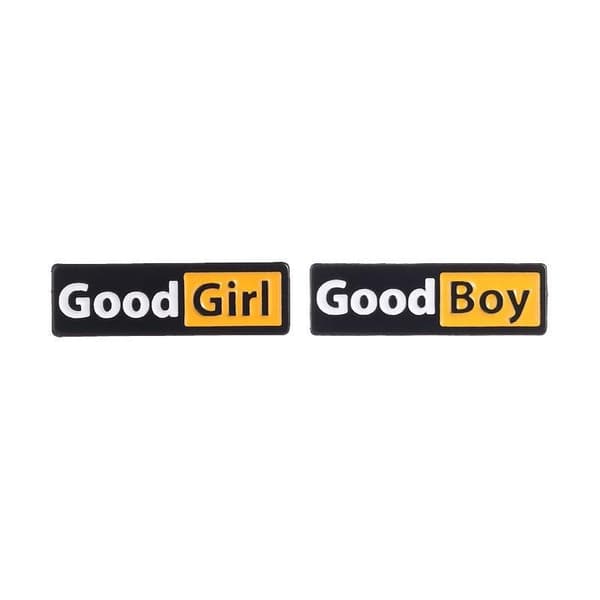 Good Boy & Girl Identity Emaljstift Rolig Unisex Modeaccessoar A2
