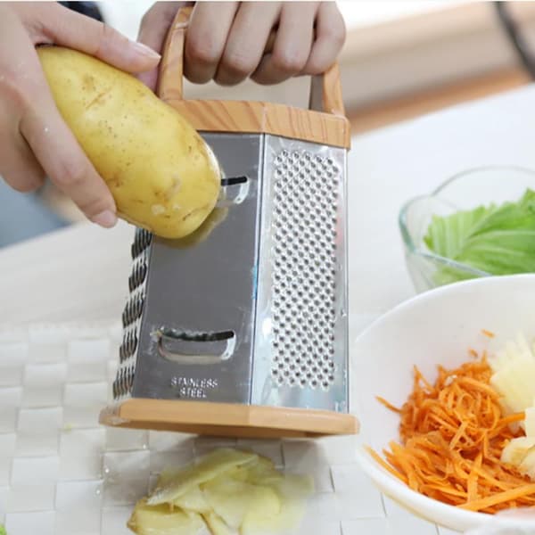 Multifunktionell Grönsakslåderivare i Rostfritt Stål med 6 Sidor 1pc