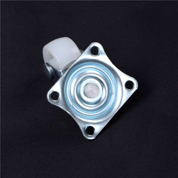 4kpl 10kg Universal kääntyvät pyörät 1" Pyörät Castor White PP Ny