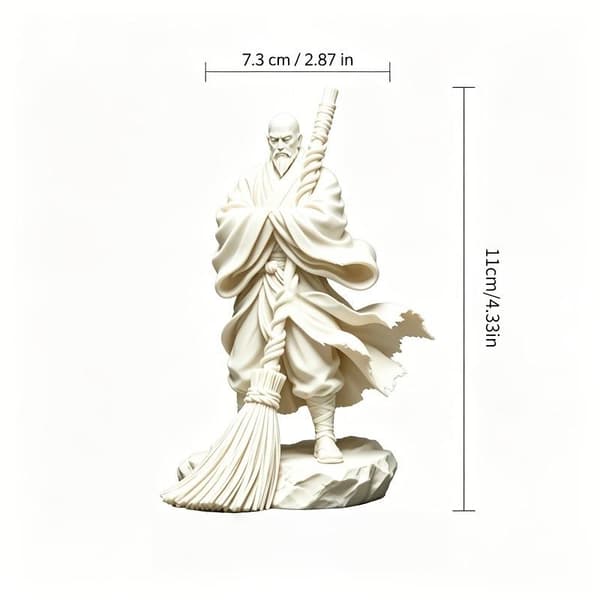 1 st Zen Orientalisk Munkfigur Flödande Robe Tesalong Meditati