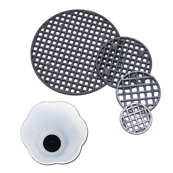 10 stk Blomsterpotte Hull Mesh Pad Bunn Gitter Matte Pustende Leakp 3.5cm