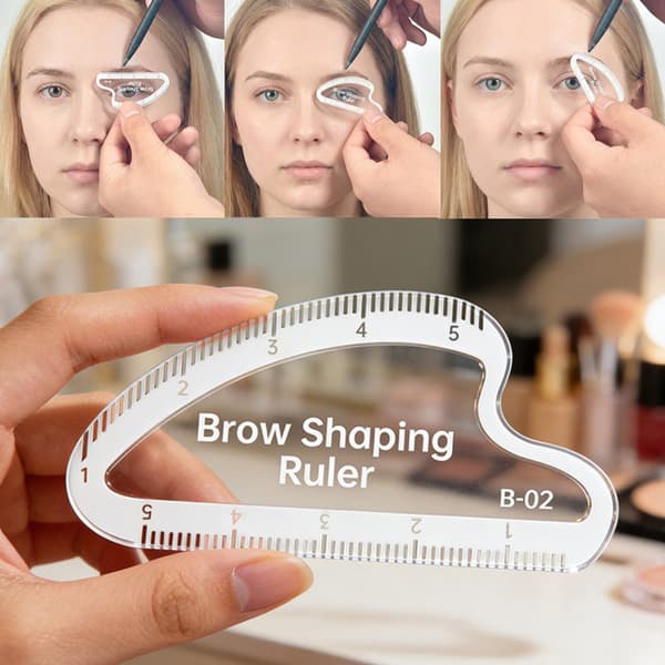 Microblading Brynkartleggingslinjal Rask Brynforming Design Mål