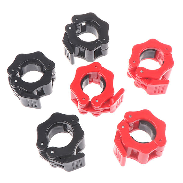2kpl käsipainotankokauluspidikkeet, puristin kuntosalin painonnostossa A6(3CM Red)
